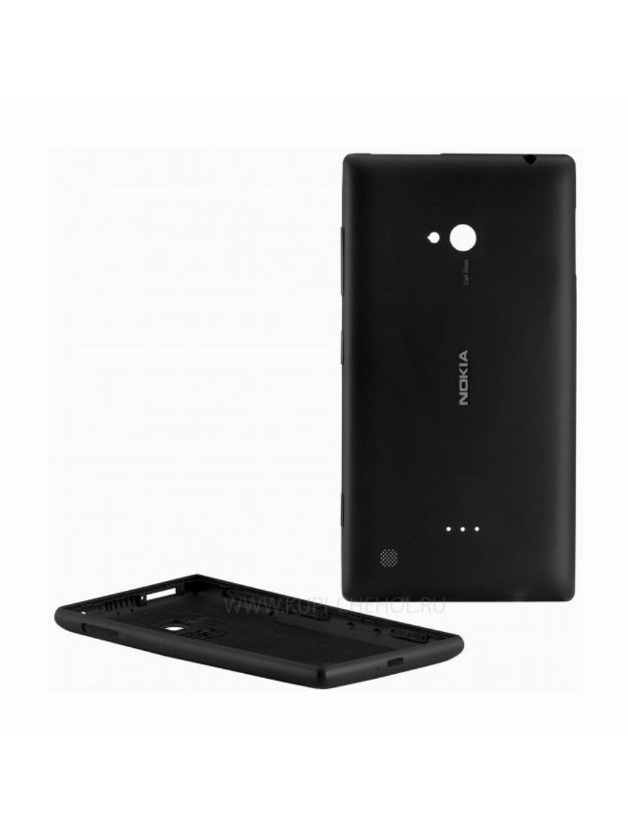 Задняя крышка Nokia 720 Lumia 8471 чёрная - Задние крышки - КупиЧехол.ру