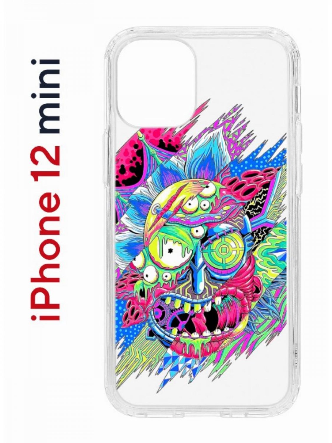 Чехол-накладка iPhone 12 mini Kruche Print Многоликий Рик - Чехлы -  накладки - ЧЕХЛЫ - КупиЧехол.ру