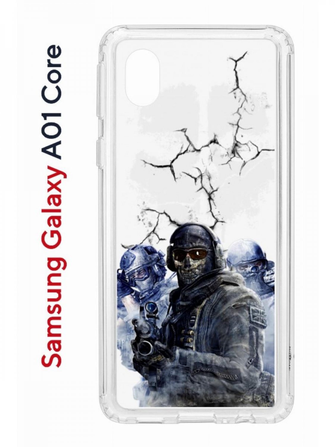 Чехол-накладка Samsung Galaxy A01 Core (593952) Kruche PRINT Call of Duty -  Чехлы - накладки - ЧЕХЛЫ - КупиЧехол.ру