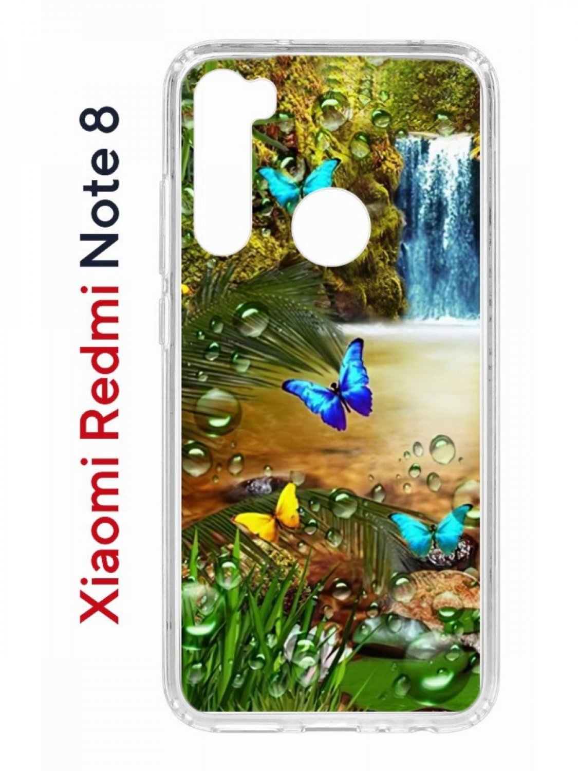 Чехол-накладка Xiaomi Redmi Note 8 Kruche Print Водопад - Чехлы - накладки  - ЧЕХЛЫ - КупиЧехол.ру