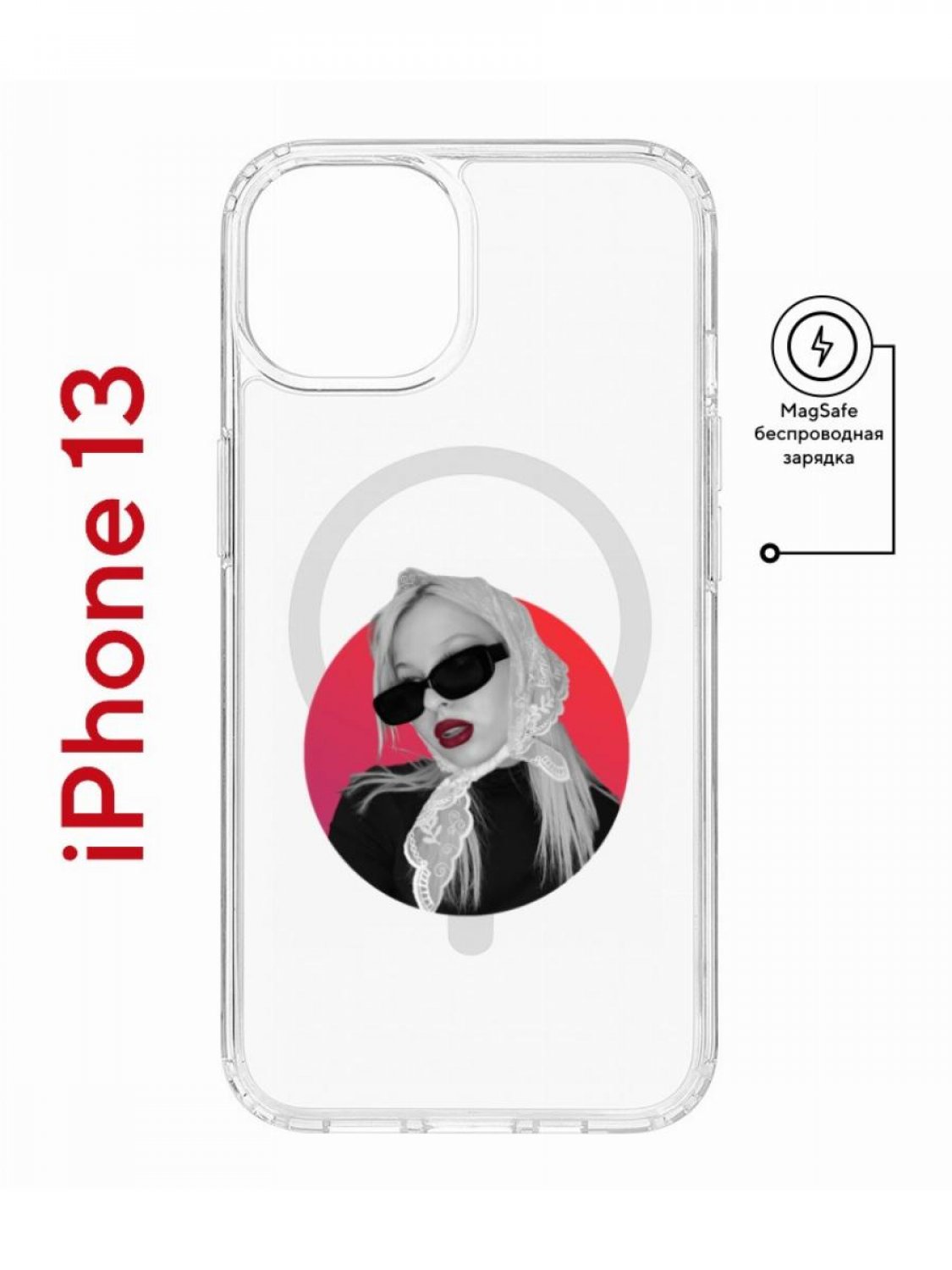 Чехол-накладка Apple iPhone 13 (610627) Kruche PRINT Alis - Чехлы -  накладки - ЧЕХЛЫ - КупиЧехол.ру