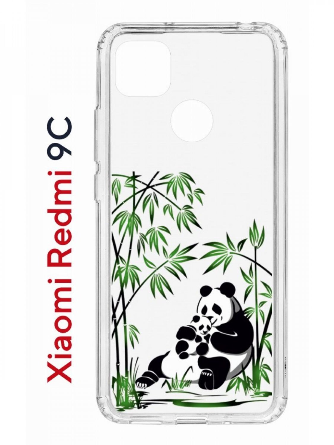 Чехол-накладка Xiaomi Redmi 9C Kruche Print Панды - Чехлы - накладки -  ЧЕХЛЫ - КупиЧехол.ру