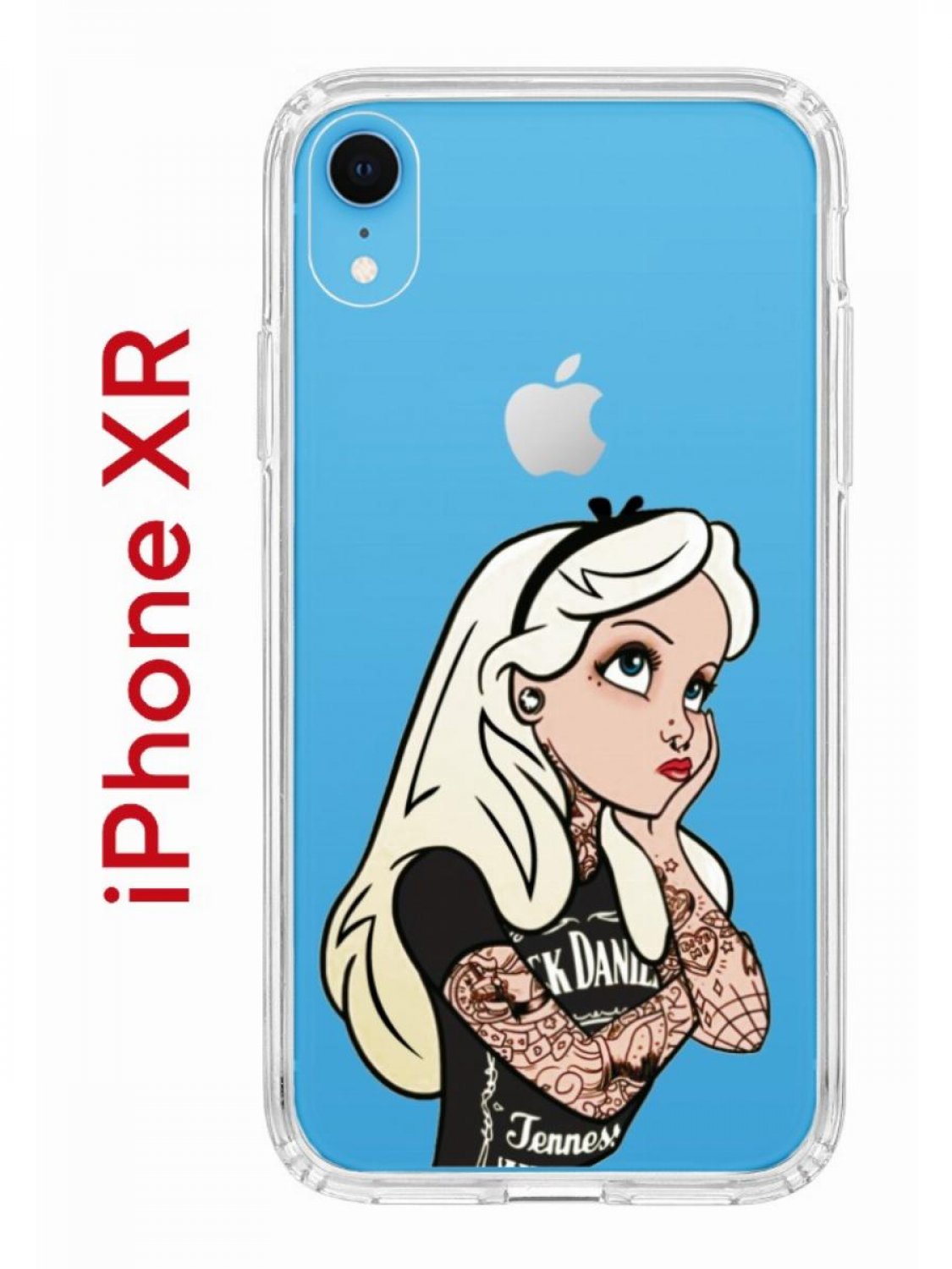 Чехол-накладка iPhone XR Kruche Print Tattoo Girl - Чехлы - накладки - ЧЕХЛЫ  - КупиЧехол.ру