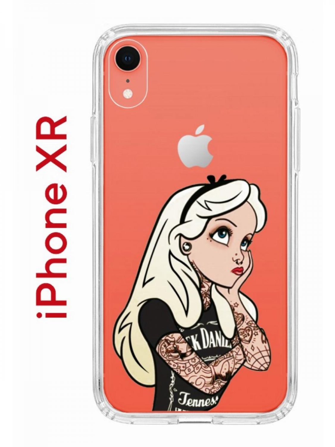 Чехол-накладка iPhone XR Kruche Print Tattoo Girl - Чехлы - накладки - ЧЕХЛЫ  - КупиЧехол.ру