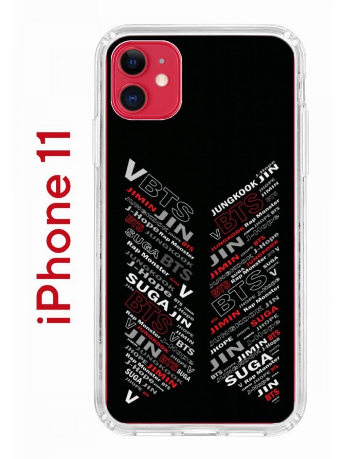 Чехол-накладка iPhone 11 Kruche Print BTS - Чехлы - накладки - ЧЕХЛЫ -  КупиЧехол.ру