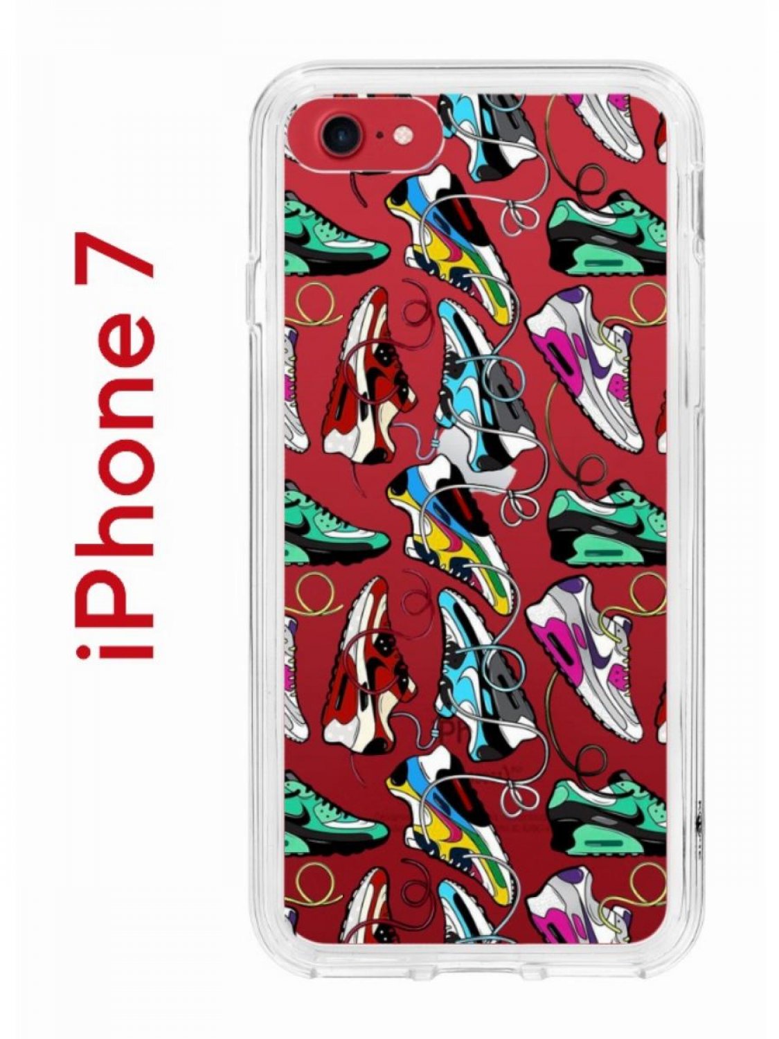 Чехол-накладка Apple iPhone 7 (580667) Kruche PRINT Кроссы Nike Air Max -  Чехлы - накладки - ЧЕХЛЫ - КупиЧехол.ру