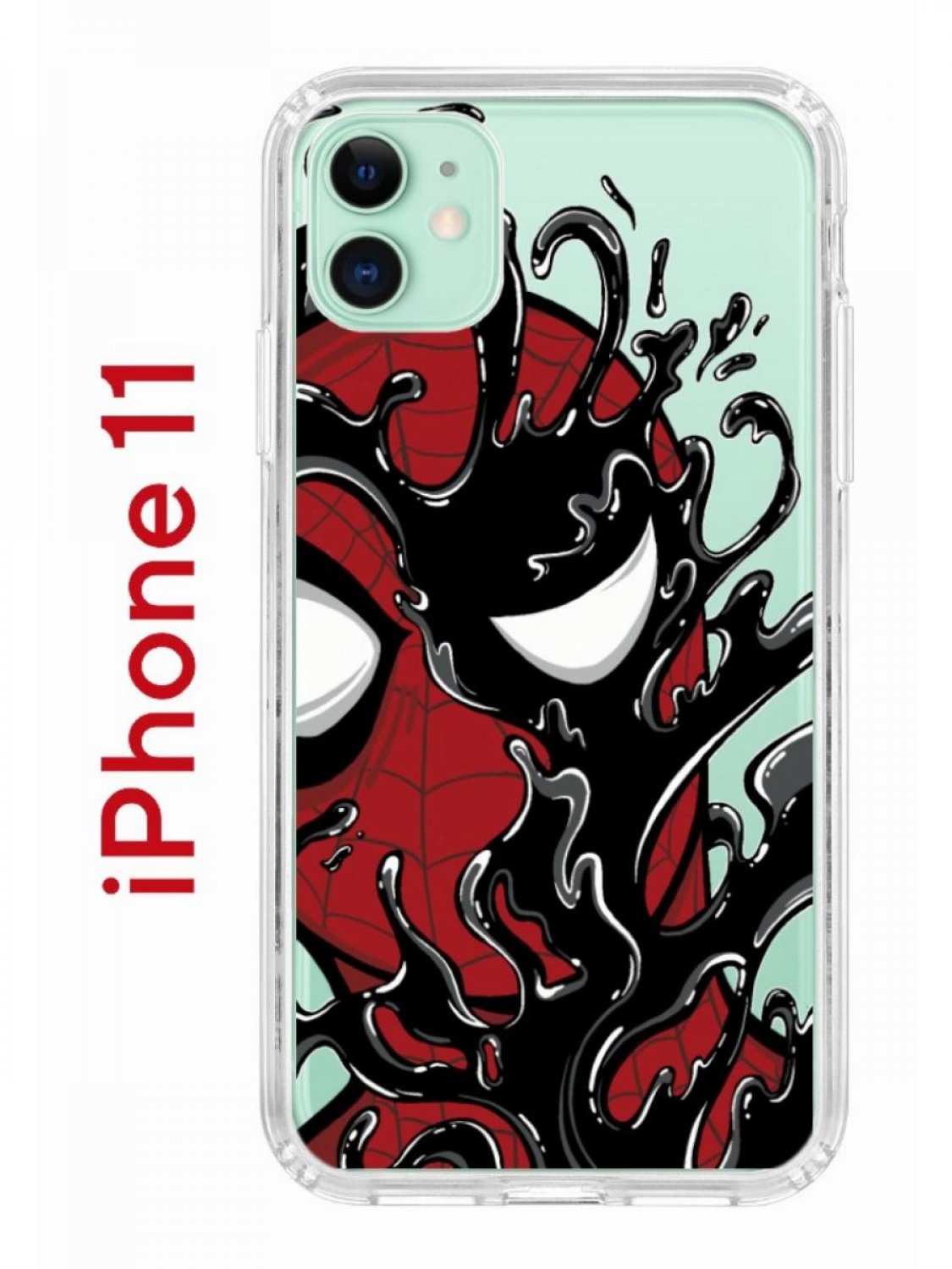 Чехол-накладка iPhone 11 Kruche Print Spider-Man-Venom - Чехлы - накладки -  ЧЕХЛЫ - КупиЧехол.ру