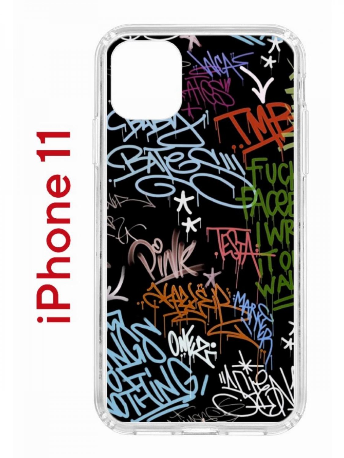 Чехол-накладка iPhone 11 Kruche Print Граффити - Чехлы - накладки - ЧЕХЛЫ -  КупиЧехол.ру