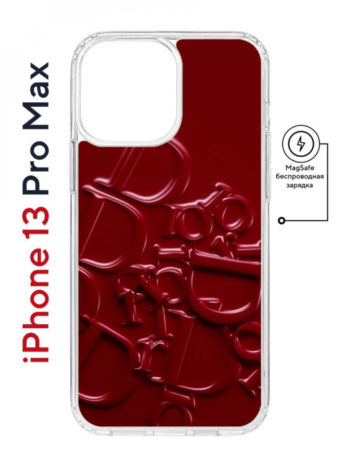 iPhone 13 Pro Max Kruche Magnet Print Dior