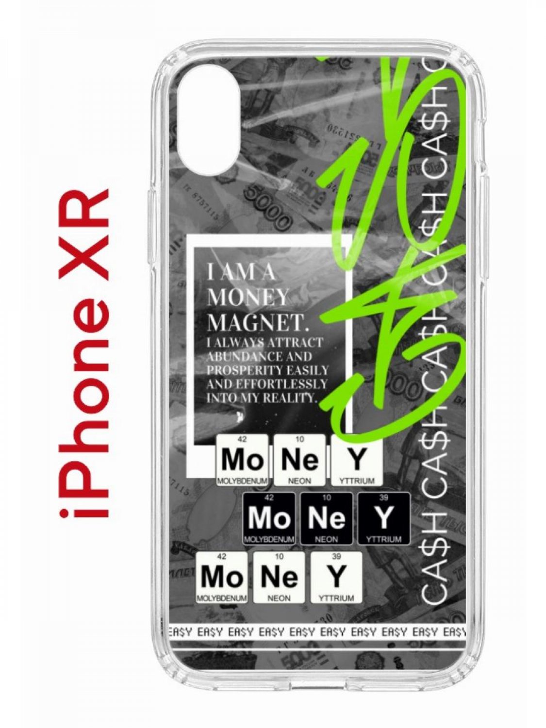 Чехол-накладка iPhone XR Kruche Print Money Easy - Чехлы - накладки - ЧЕХЛЫ  - КупиЧехол.ру