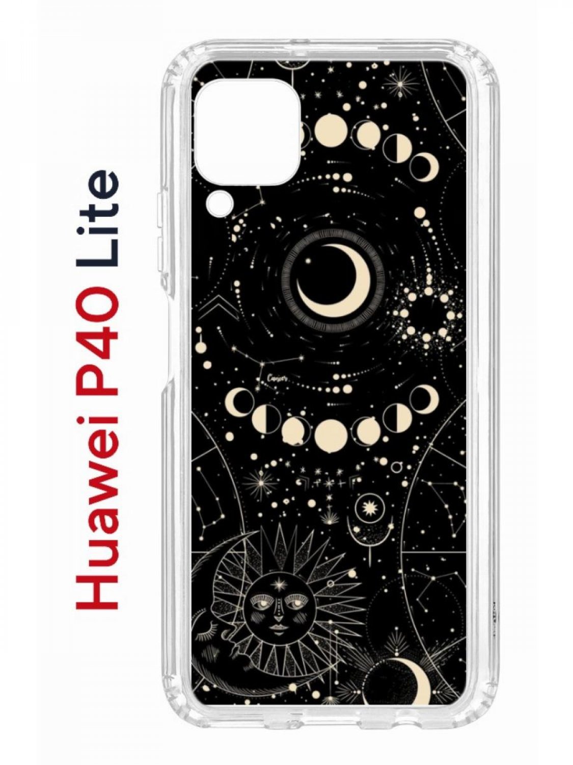 Чехол-накладка Huawei P40 Lite Kruche Print Space - Чехлы - накладки - ЧЕХЛЫ  - КупиЧехол.ру