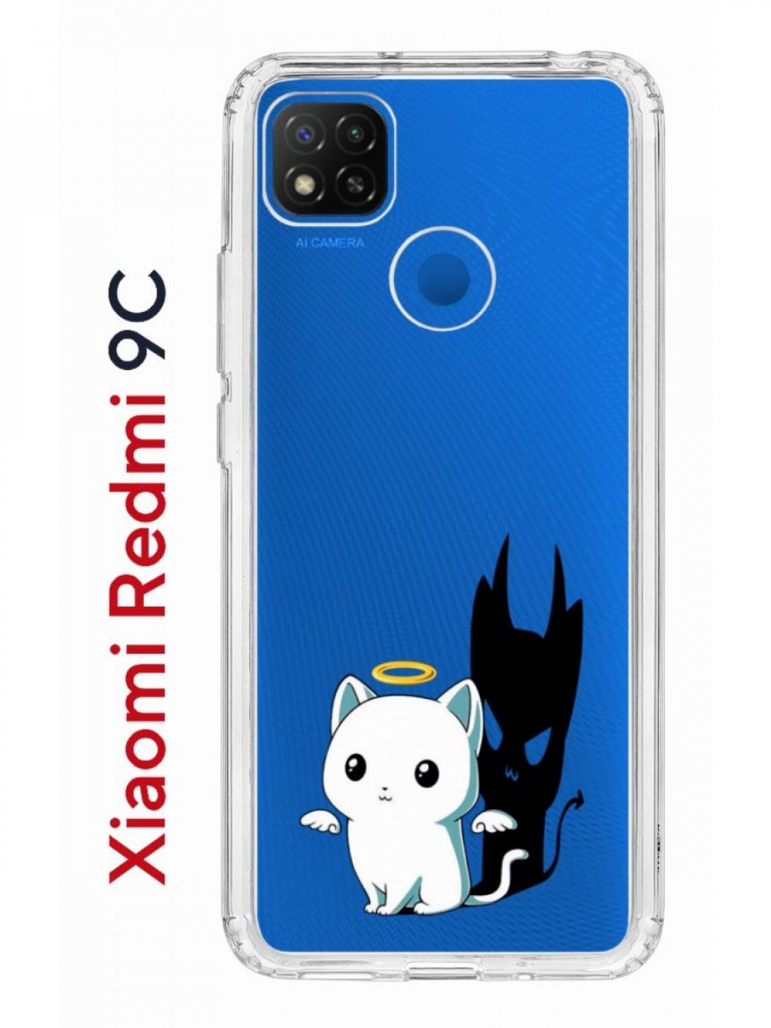 Чехол-накладка Xiaomi Redmi 9C Kruche Print Angel Demon - Чехлы - накладки  - ЧЕХЛЫ - КупиЧехол.ру