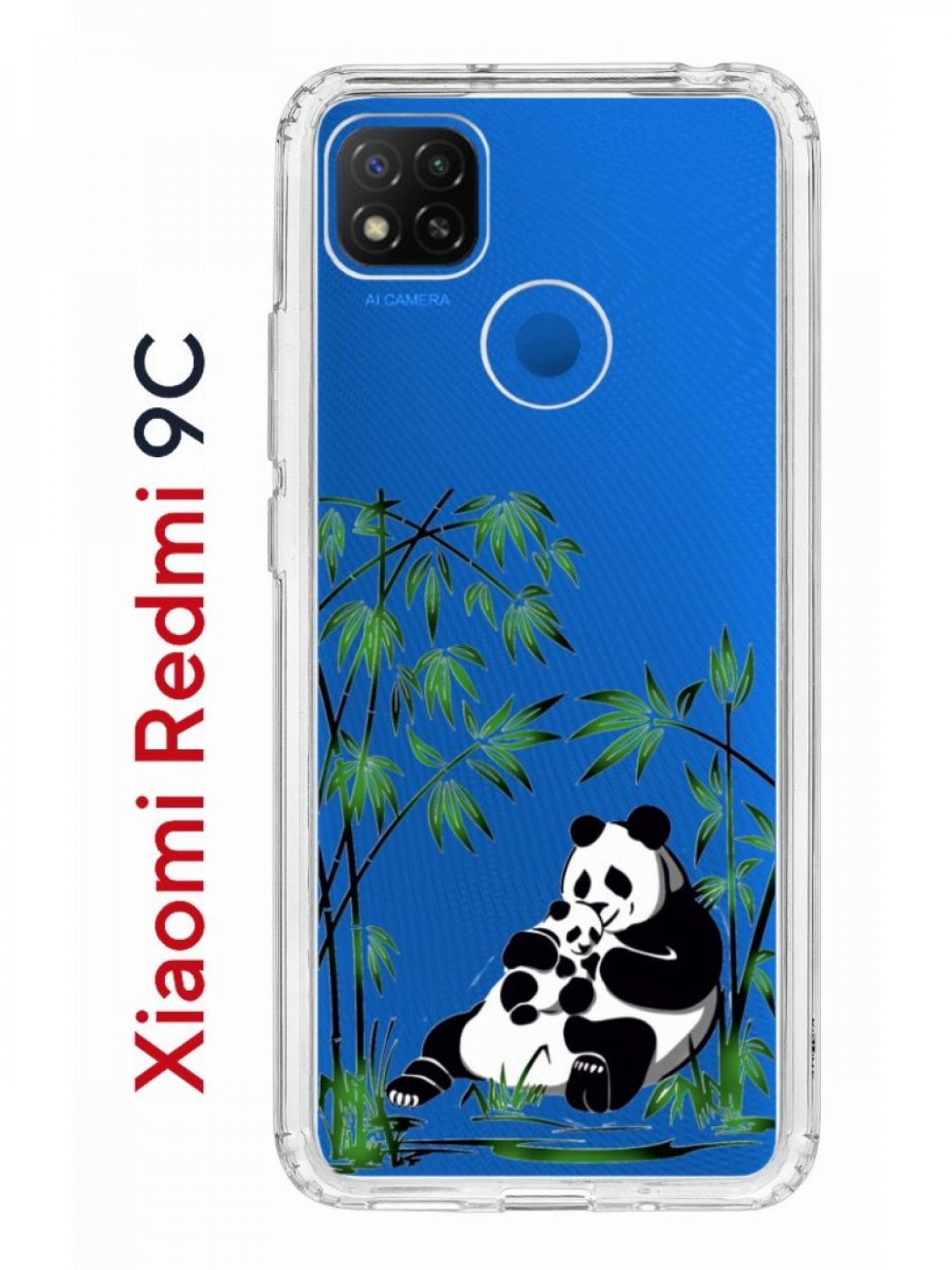 Чехол-накладка Xiaomi Redmi 9C Kruche Print Панды - Чехлы - накладки -  ЧЕХЛЫ - КупиЧехол.ру