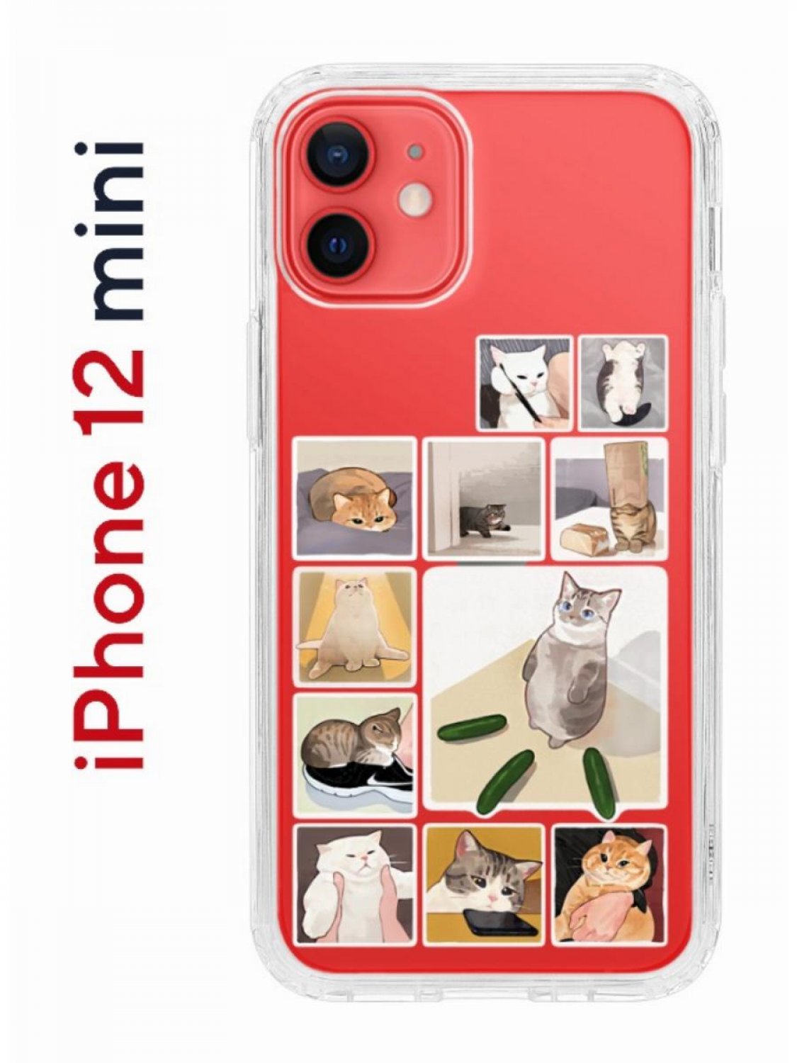 Чехол-накладка iPhone 12 mini Kruche Print Коты-Мемы - Чехлы - накладки -  ЧЕХЛЫ - КупиЧехол.ру