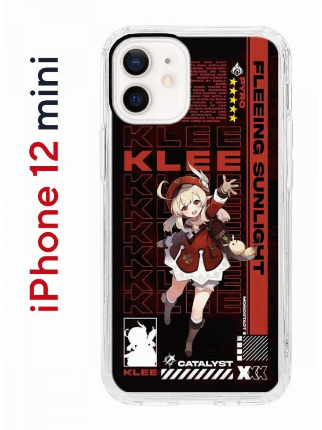 Чехол-накладка iPhone 12 mini Kruche Print Klee Genshin - Чехлы - накладки  - ЧЕХЛЫ - КупиЧехол.ру