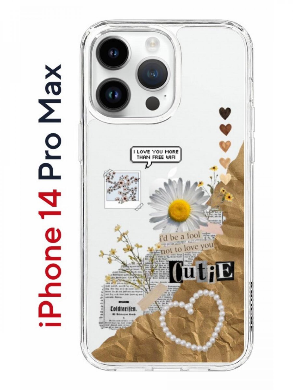 Чехол-накладка iPhone 14 Pro Max Kruche Print Крафтовые наклейки - Чехлы -  накладки - ЧЕХЛЫ - КупиЧехол.ру