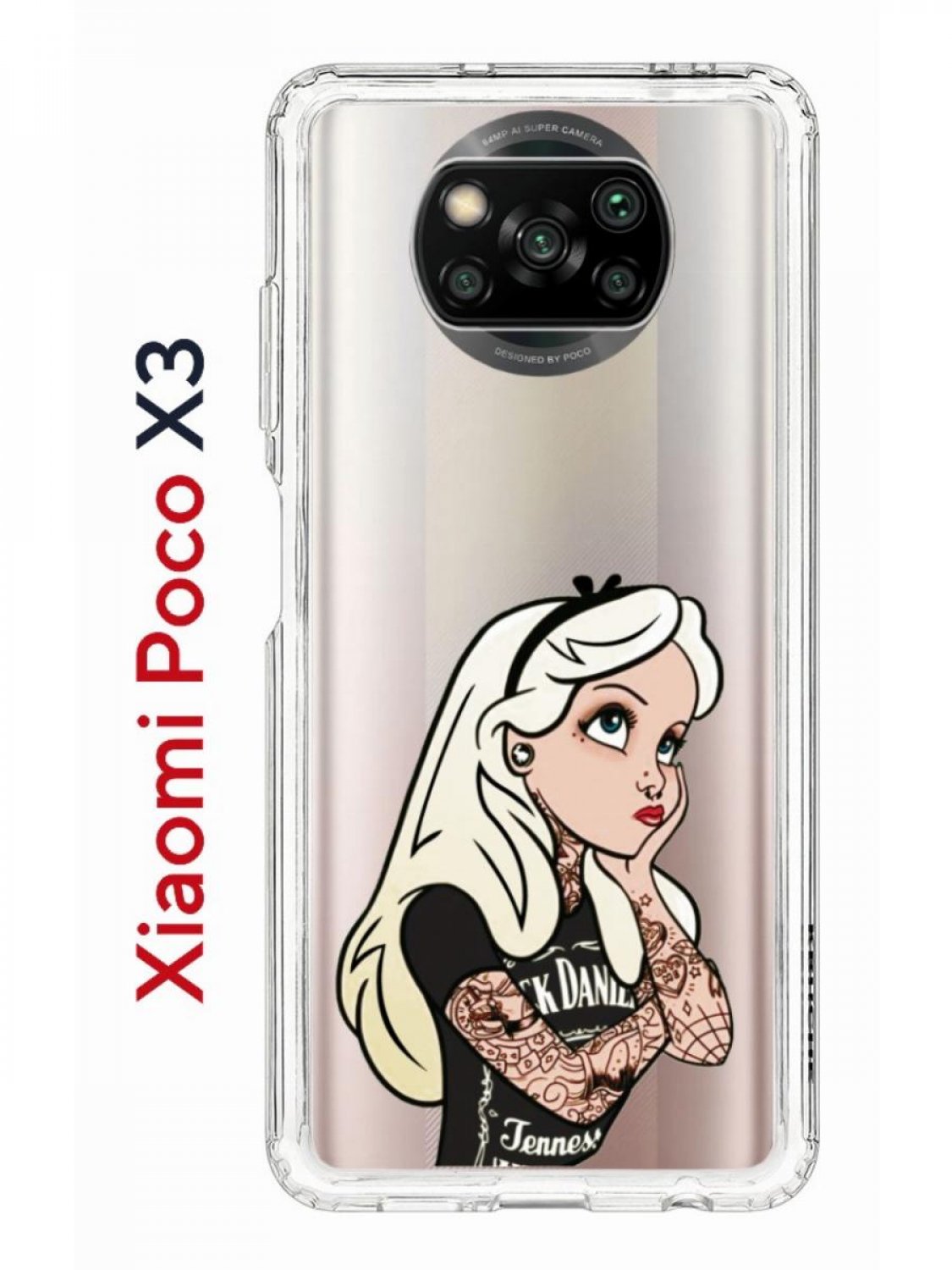 Чехол-накладка Xiaomi Poco X3 (593960) Kruche PRINT Tattoo Girl - Чехлы -  накладки - ЧЕХЛЫ - КупиЧехол.ру