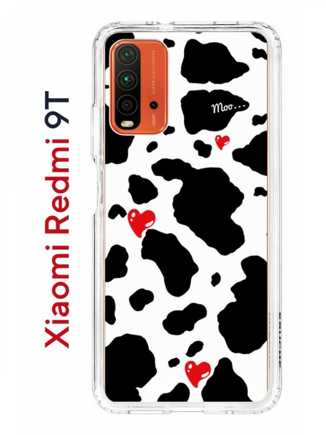 Чехол-накладка Xiaomi Redmi 9T (625951) Kruche PRINT Корова - Чехлы -  накладки - ЧЕХЛЫ - КупиЧехол.ру