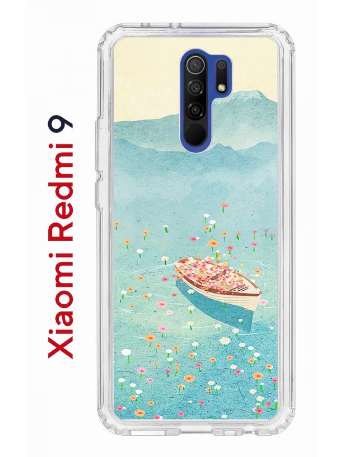 Чехол-накладка Xiaomi Redmi 9 (588934) Kruche PRINT озеро цветов - Чехлы -  накладки - ЧЕХЛЫ - КупиЧехол.ру