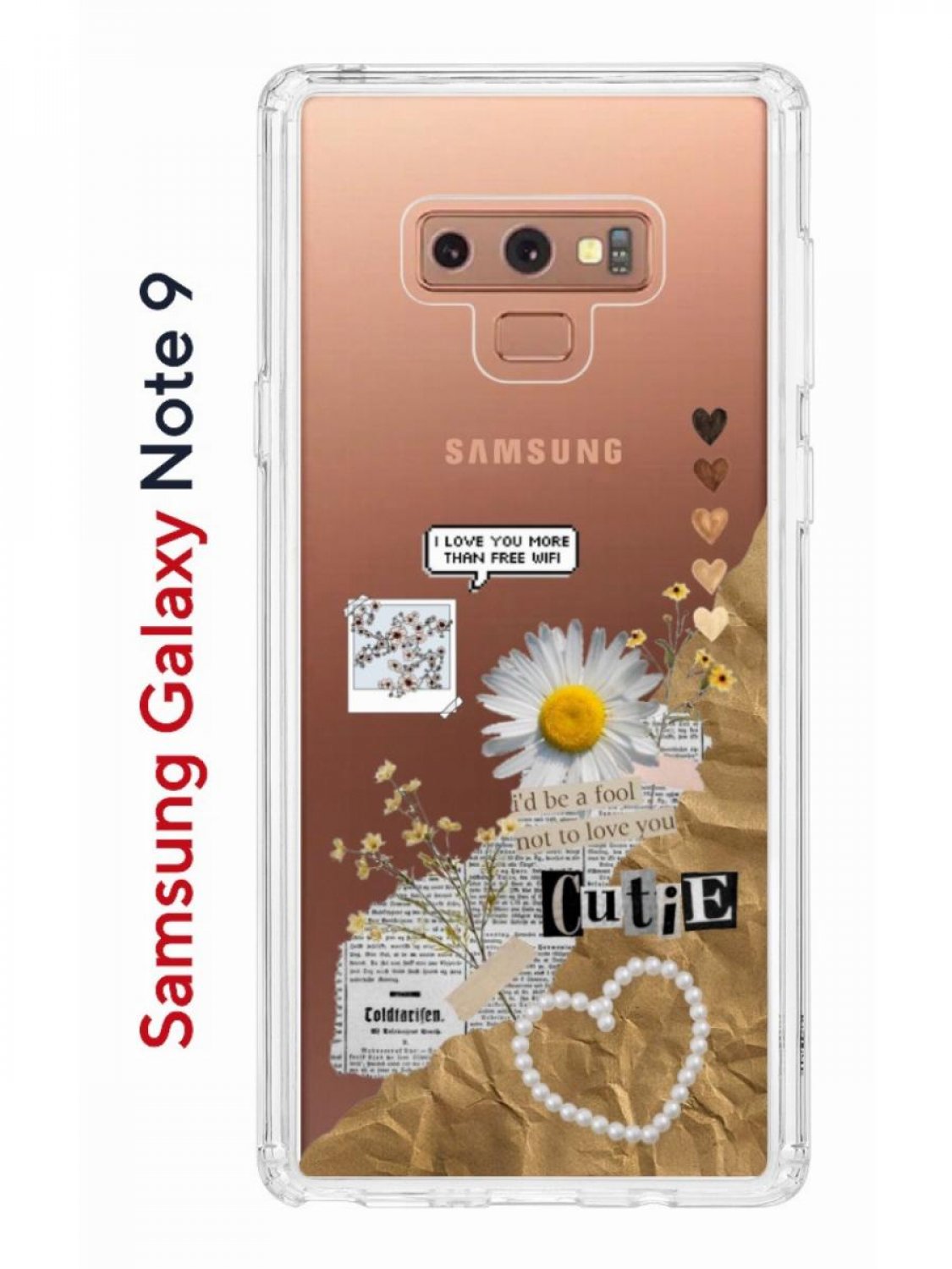 Чехол-накладка Samsung Galaxy Note 9 Kruche Print Крафтовые наклейки -  Чехлы - накладки - ЧЕХЛЫ - КупиЧехол.ру