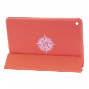 Чехол для планшета iPad Mini 2019 оранжевый Kruche Print Белый Компас