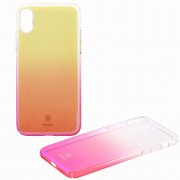 Чехол-накладка iPhone X/XS Baseus Glaze Pink