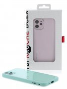 Чехол-накладка iPhone 12 mini Kruche Liquid glass Light cyan