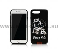 Чехол-накладка iPhone 7 Plus/8 Plus Remax Funny Pets Black