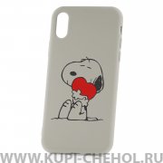 Чехол-накладка iPhone X/XS Derbi Dog Love Grey