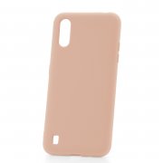 Чехол-накладка Samsung Galaxy A01/A015 Derbi Slim Silicone-3 розовый песок