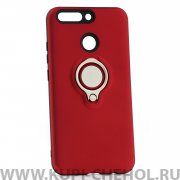 Чехол-накладка Huawei Honor V9/8 Pro 42001 с кольцом-держателем красный