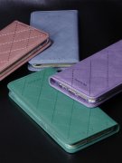 Чехол книжка Xiaomi Redmi Note 11/Note 11S Kruche Rhombus Lilac