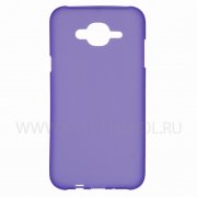 Чехол силиконовый Samsung Galaxy J7 фиолетовый матовый