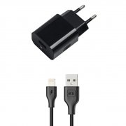 СЗУ 1USB 1A+кабель USB-iP Exployd Classic 1m Black