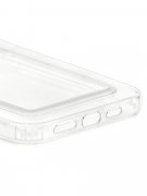 Чехол-накладка iPhone 12 Pro Max Derbi Poket с карманом для карт прозрачный