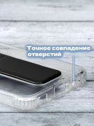 Чехол-накладка Samsung Galaxy A12/M12 Derbi Magnetic Stand Transparent Black