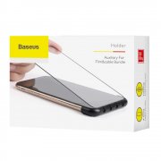 Держатель для проводов+аппликатор для стекла iPhone XS Max Baseus Holder Black