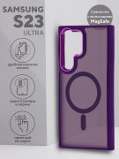 Чехол-накладка Samsung Galaxy S23 Ultra Kruche Camera Shine Magnet Purple