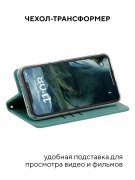 Чехол книжка Samsung Galaxy S10 Lite Kruche Rhombus Turquoise