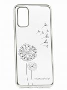 Чехол-накладка Samsung Galaxy S20 Kruche Flash drill Silver