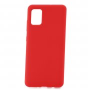 Чехол-накладка Samsung Galaxy A51 Kruche Silicone Plain Red