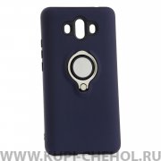 Чехол-накладка Huawei Mate 10  42001 с кольцом-держателем темно-синий