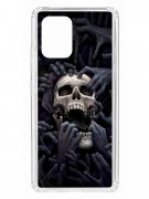 Чехол-накладка Samsung Galaxy S10 Lite Kruche Print Skull Hands