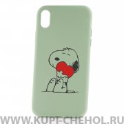 Чехол-накладка iPhone XR 33004 Dog Love Green