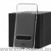 Чехол-накладка Samsung Galaxy S10e Hdci прозрачный с черной подставкой