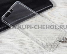 Чехол силиконовый Huawei P10 Plus прозрачный глянцевый 0.5mm
