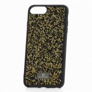 Чехол-накладка iPhone 7 Plus/8 Plus Swarovski Кристаллы Black/Gold