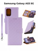 Чехол книжка Samsung Galaxy A53 5G Kruche Flip Royal view Light purple