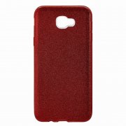Чехол-накладка Samsung Galaxy A3 (2017) A320 10028 с блестками красный