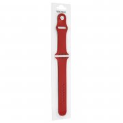 Ремешок для Apple Watch 42mm/44mm M/L силиконовый красный